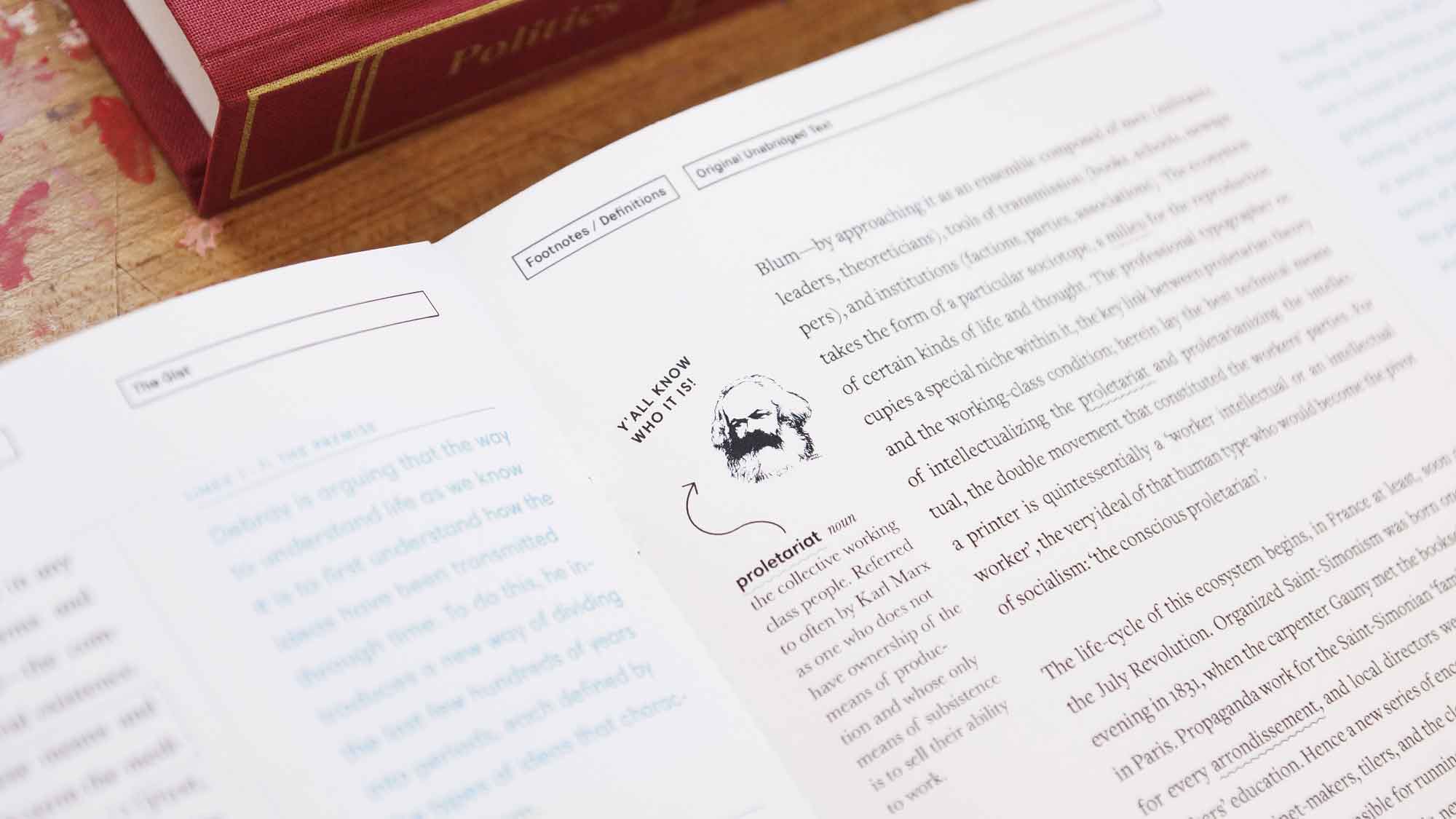 Karl Marx in Books for Smart Designers by Talia Cotton