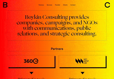 Animated thumbnail for Boykin Consulting by Talia Cotton